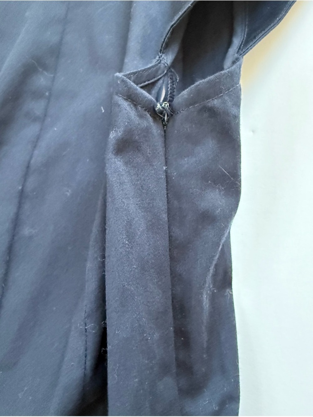 NWT French Connection Navy Fit & Flare Dress XS 71YRS Sateen - Picture 3 of 6